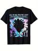 Men's "All in All You're Just Another Bri in the Wall" graphic T-shirt Crew neck short sleeve, classic lyric print casual shirt