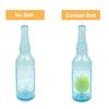 Juguete masticable para mascotas, botella de cerveza resistente a las mordeduras de TPR con pelota de tenis, juguete interactivo para masticar y chirriar los dientes de los cachorros
