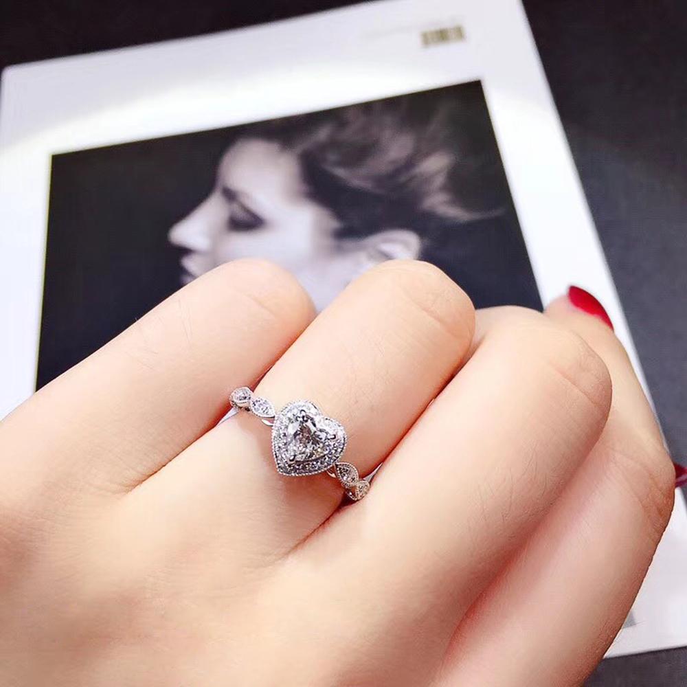 New Brilliant Heart Cubic Zirconia Women Finger-rings Romantic Anniversary Love Gift High-quality Statement Jewelry