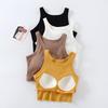 Women's Sleeveless Camisole with Integrated Bra Pads