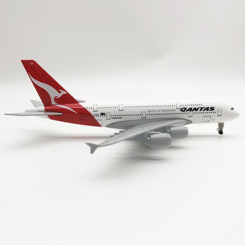 Avion Aliaj Simulare 20Cm Australia 380 Linii Aeriene Modele Avion Cu Tren de Aterizare Cadouri Copii Colecție Jucărie Avion