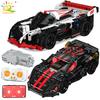 Techniczny RC Super model samochodu wyścigowego klocki aplikacja samochodowa pilot DIY MOC klocki samochodowe zabawki dla dzieci