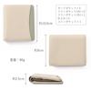 Blanc Pomme Women's Genuine Leather Bi-fold Mini Wallet, Stylish, Bp-1084, DBlue
