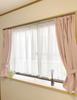 Elegant and stylish bay window lace and made in Japan by 300 x 105 CM596 curtains, multi-functional, heat-blocking, pollen-catching, cool, FCOT, cm,