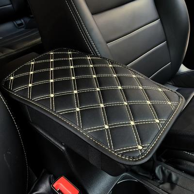 1Pc Pu Leather Car Armrest Mat Universal Interior Auto Armrests Storage Box Mats Anti-wear Protect Pad Car Interior Accessories