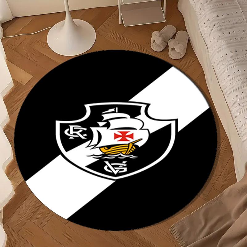 Football Club Emblem Round Rug for Livingroom,Bedroom, Palyroom, Chair Rug, Area rug, Circle Carpet, Large Size Fan Christmas gift