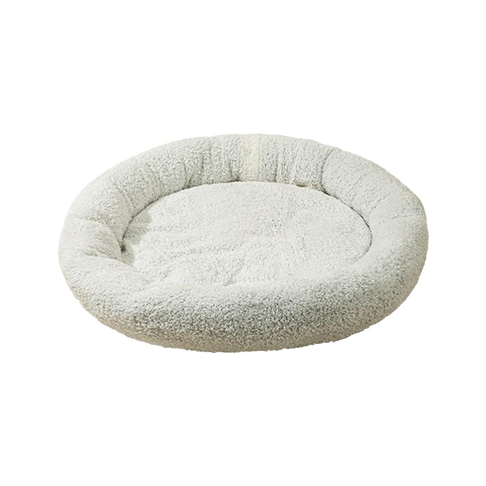 

Arctic Flannel Round Cat Bed Warm Cat Bed Dog Bed Round Bed Wear-resistant Soft and Comfortable Mat Winter Supplies Pet Supplies білий