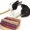 Bețișor de iarbă cu petale Stick de măcinat natural, făcut manual, Articole pentru animale de companie pentru iepure porcușor de guineea chinchilla