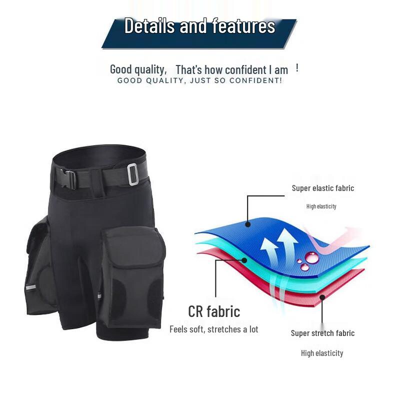 WATERTIME Technical Neoprene Diving Shorts L