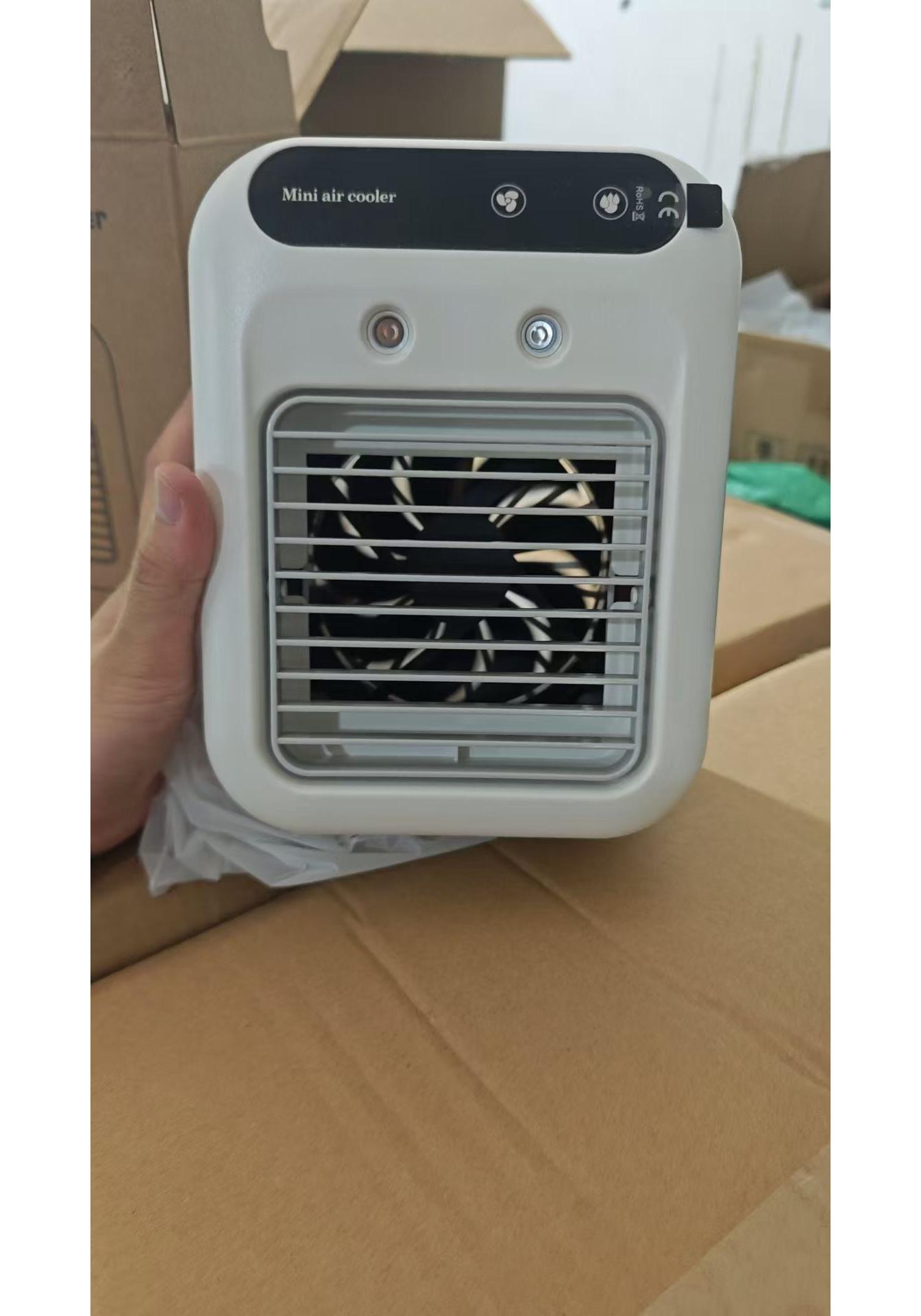 

Mini Desktop Air Conditioner Fan - Portable Dormitory Cooling White 1 unit (1800mAh battery) белый