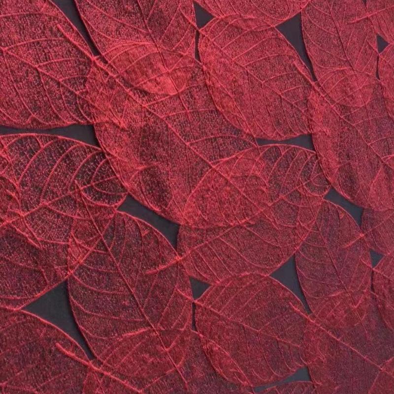 Leaf Relief Fabric High End Elegant European American Texture for DIY Sewing Womens Evening Gowns Jacket Fashion Designer Fabric