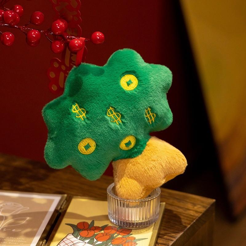 

Fu Lu Double Full Gourd Plush Toy Cute Backpack Pendant Hanging Decoration Doll