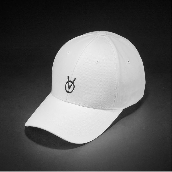 Binseumokeu Ov Small Logo White Ball Cap Hard Fit