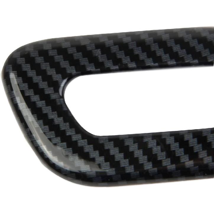 Crosselec Carbon Fiber Sun Visor Vanity Cover Button Trim for Chevrolet Corvette C8 2020-2025