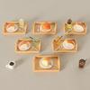 Dollhouse Miniature Juice & Cake Display Set with Tray & DIY Spoon