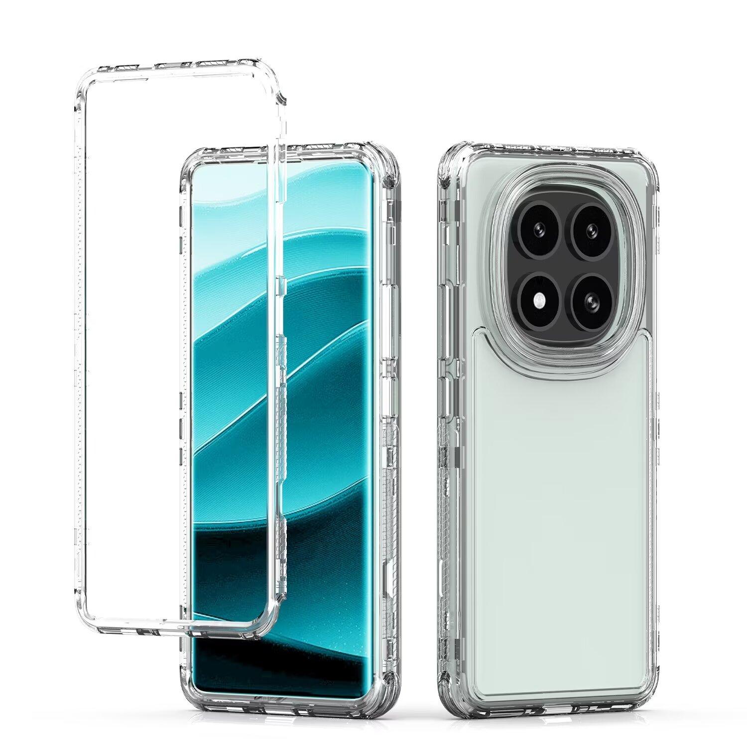 

for Redmi Note 14 Pro 5G Phone Case,3 in 1 Shockproof Slim Fit Clear Fullbody Protective Cover For Redmi Note 14 Pro 5G PC TPU&JUST CASE