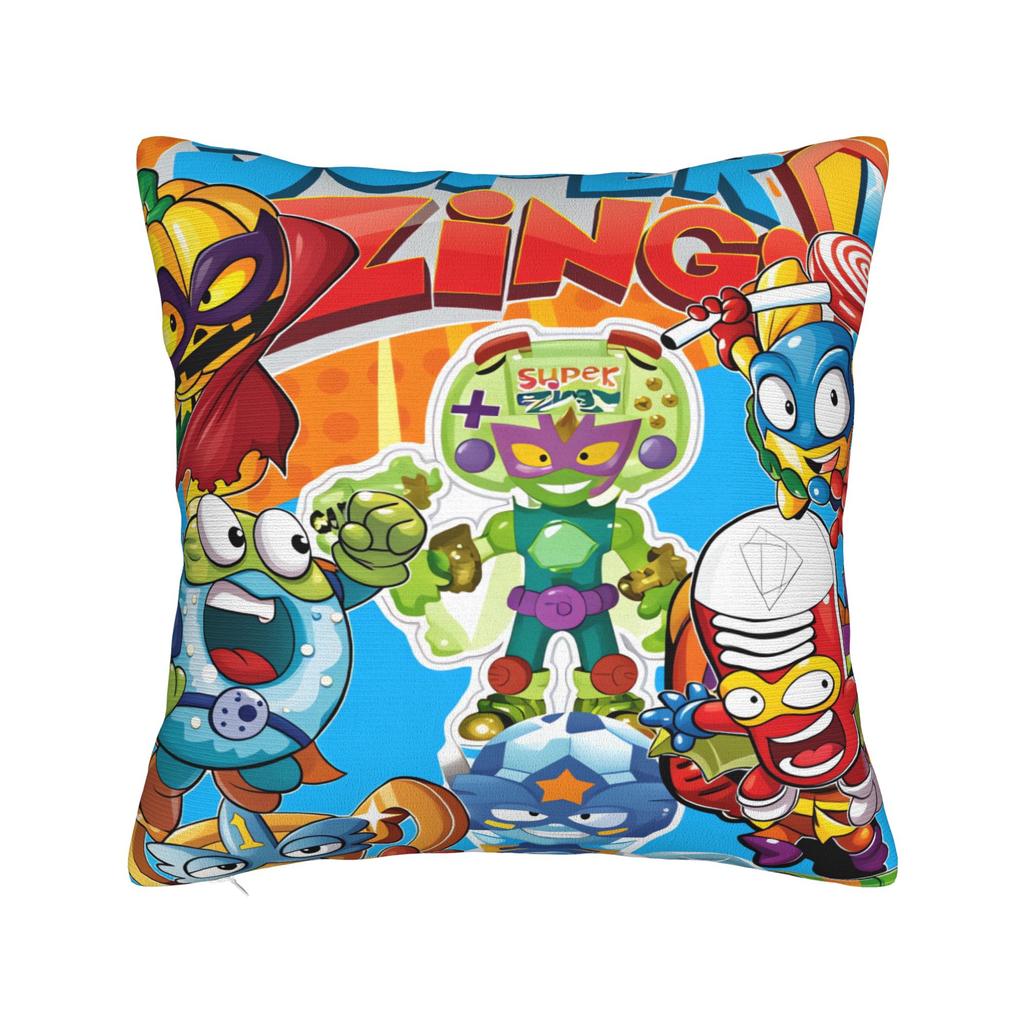 Super Zings Pillowcases Cute Funny Pillow Case For Living Room Bed Chair Soft Pillow Cover