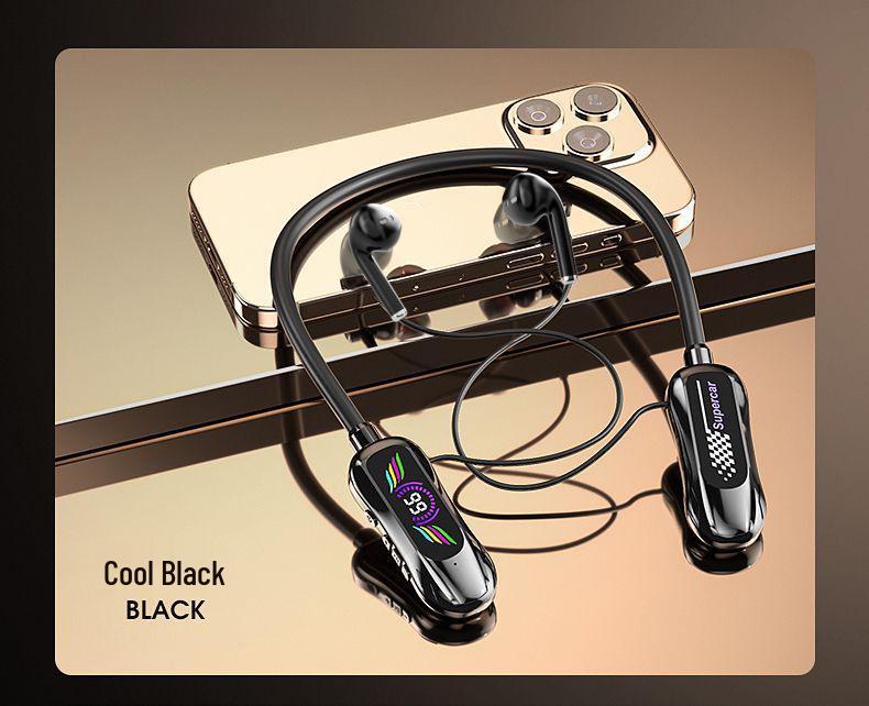 Wireless Neckband Bluetooth Headphones with Noise Reduction and Long Battery Life for Gaming and Sports