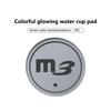 For Mazda Luminous Car Coaster Water Cup Holder Pad Anti-slip Mat 3 4 5 6 7 Atenza Axela Demio CX3 CX5 MP MS CX4 FF3
