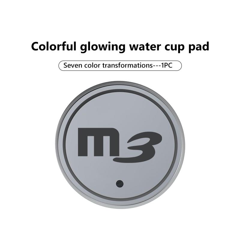 For Mazda Luminous Car Coaster Water Cup Holder Pad Anti-slip Mat 3 4 5 6 7 Atenza Axela Demio CX3 CX5 MP MS CX4 FF3
