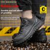 New Men's Safety Shoes with Anti Smashing and Anti Piercing Rubber Soles, Anti Slip and Wear-resistant Work Shoes