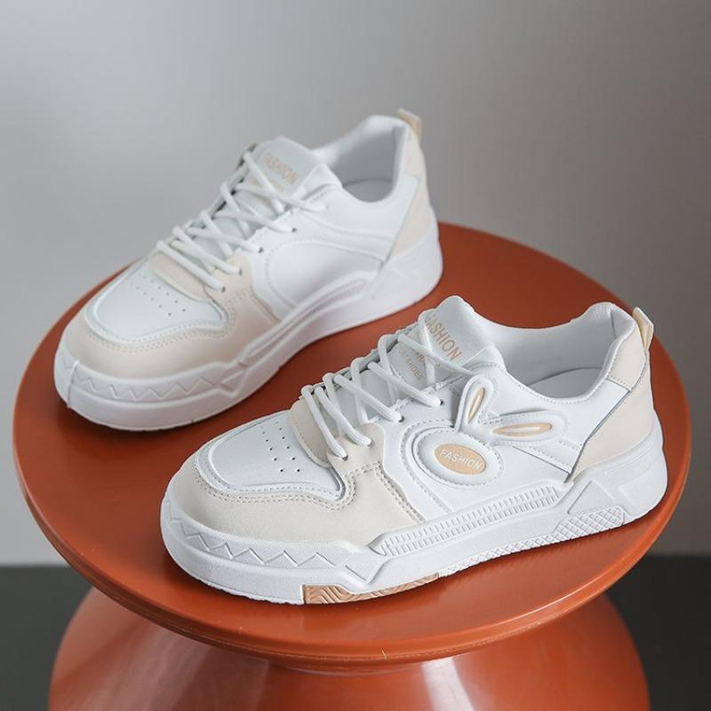 

Маленькие белые туфли женские весенне-осенние новые студенческие спортивные туфли модный тренд шнуровка кеды Тайчжоу женская обувь 40 бежевый