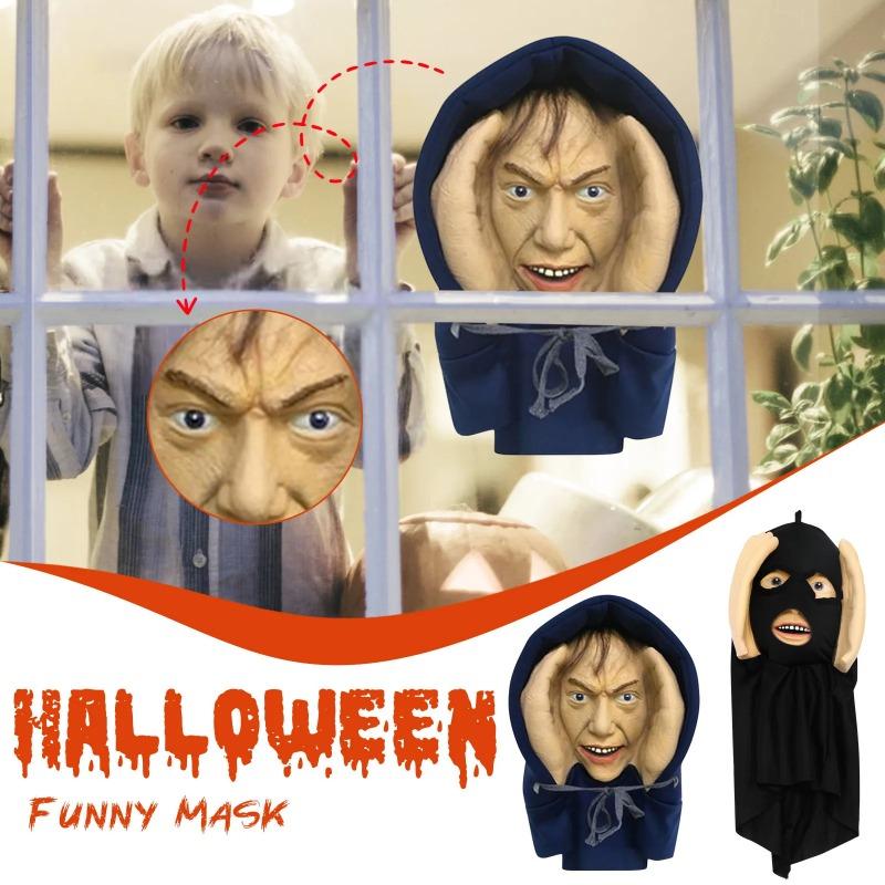 Scary Peeper Freak Halloween Decoration, Scary Peeper Window Prank, Indoor And Outdoor Window Hanging Mask For Spooky Party Gift