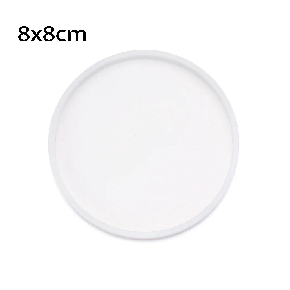 Transparente Silikonform DIY Runde Herz-Fruchtplattenform Tablettform UV-Epoxidharz Untersetzerformen Handgefertigter Schmuckherstellungswerkzeuge