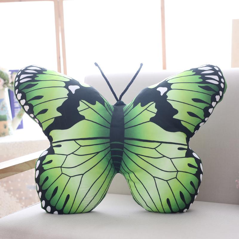 Colorful Butterfly Plush Pillow Stuffed Lifelike Butterfly Throw Pillow Cushion Home Sofa Decoration Cushion