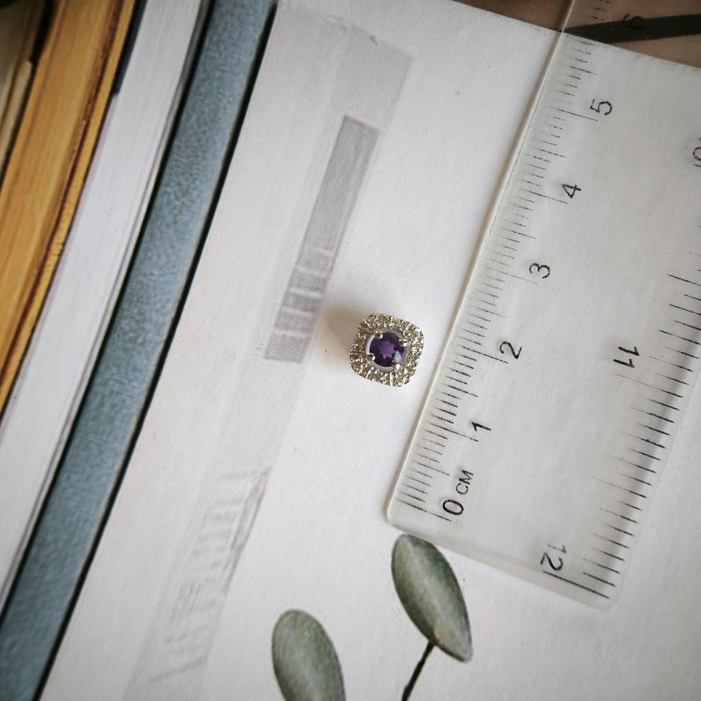 Серебряная подвеска с аметистом 0.362ct (2189183)