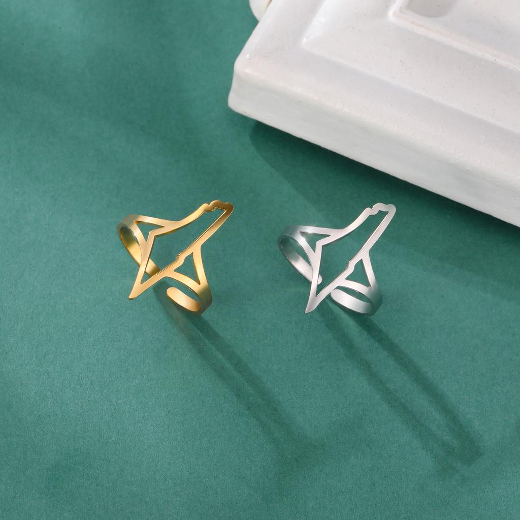 Cazador Adjustable Geography Map Rings for Women Men Stainless Steel Jewelry Country Finger Rings Gift 2026 Wholesale