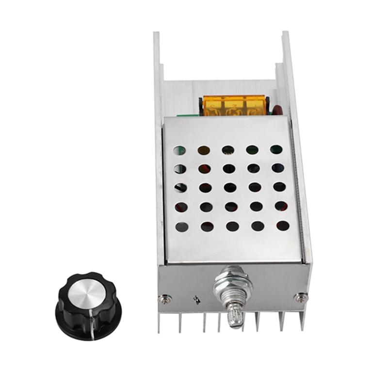 A96I-AC 220V 6000W SCR Voltage Regulator Controller Electronic Dimmer Thermostat Speed Regulation Mold With Case