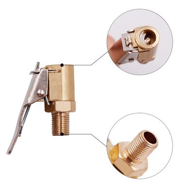 Universal Air Chuck 2-Pack Universal Metal Air Chuck Inflation Nozzle Threaded Connection for Car Tire Valve