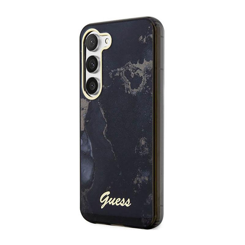 Guess Golden Marble Collection - Etui Samsung Galaxy S23+ (Czarny)