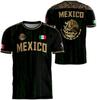 Mexican Flag-themed 3D Eagle Pattern Sport Quick-dry Breatha Men's T-shirt Outdoor Football Sportswear Parent-child Clothing