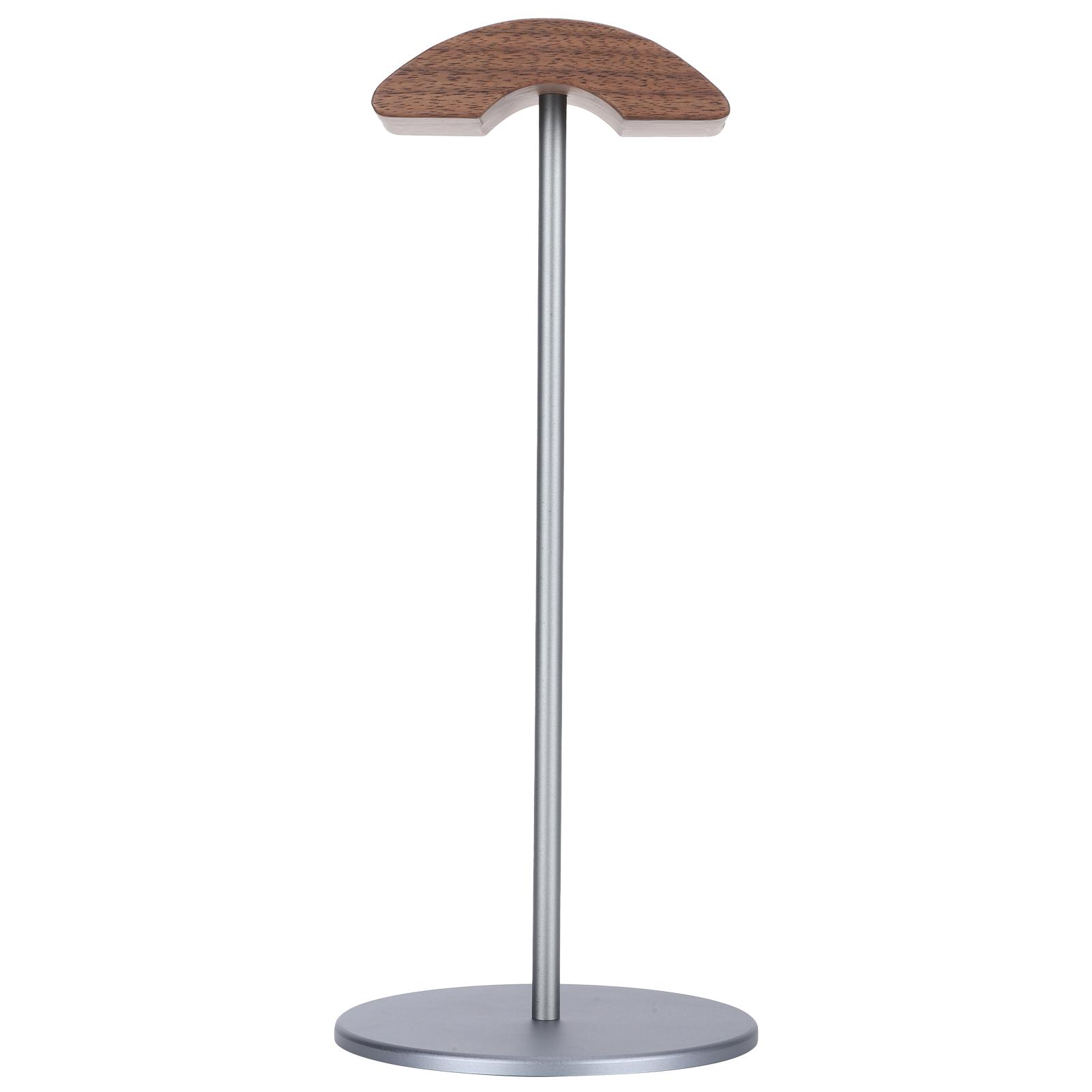 

Headphone Stand Rack Headset Earphone Holder Hanger DIY Black Walnut Wood Aluminum Desk Display