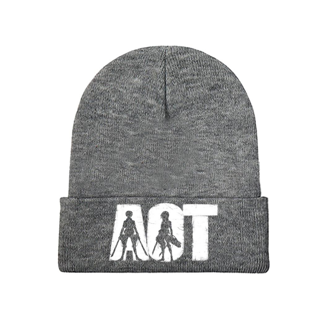 Attack on Titan Shingeki no Kyojin Titanenjäger Strickmütze Damen Unisex Skullies Beanies Wintermützen Anime Manga AOT Mütze