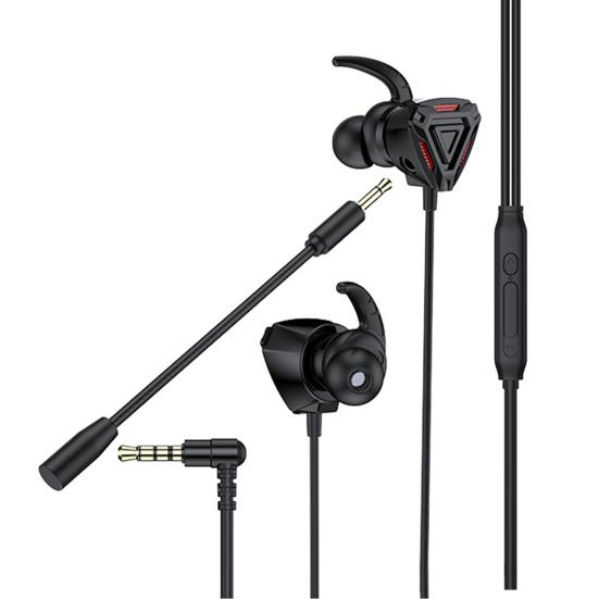 Gaming Earphone In-ear E-sports Game Wired HiFi Sound Music Headphone with Microphone