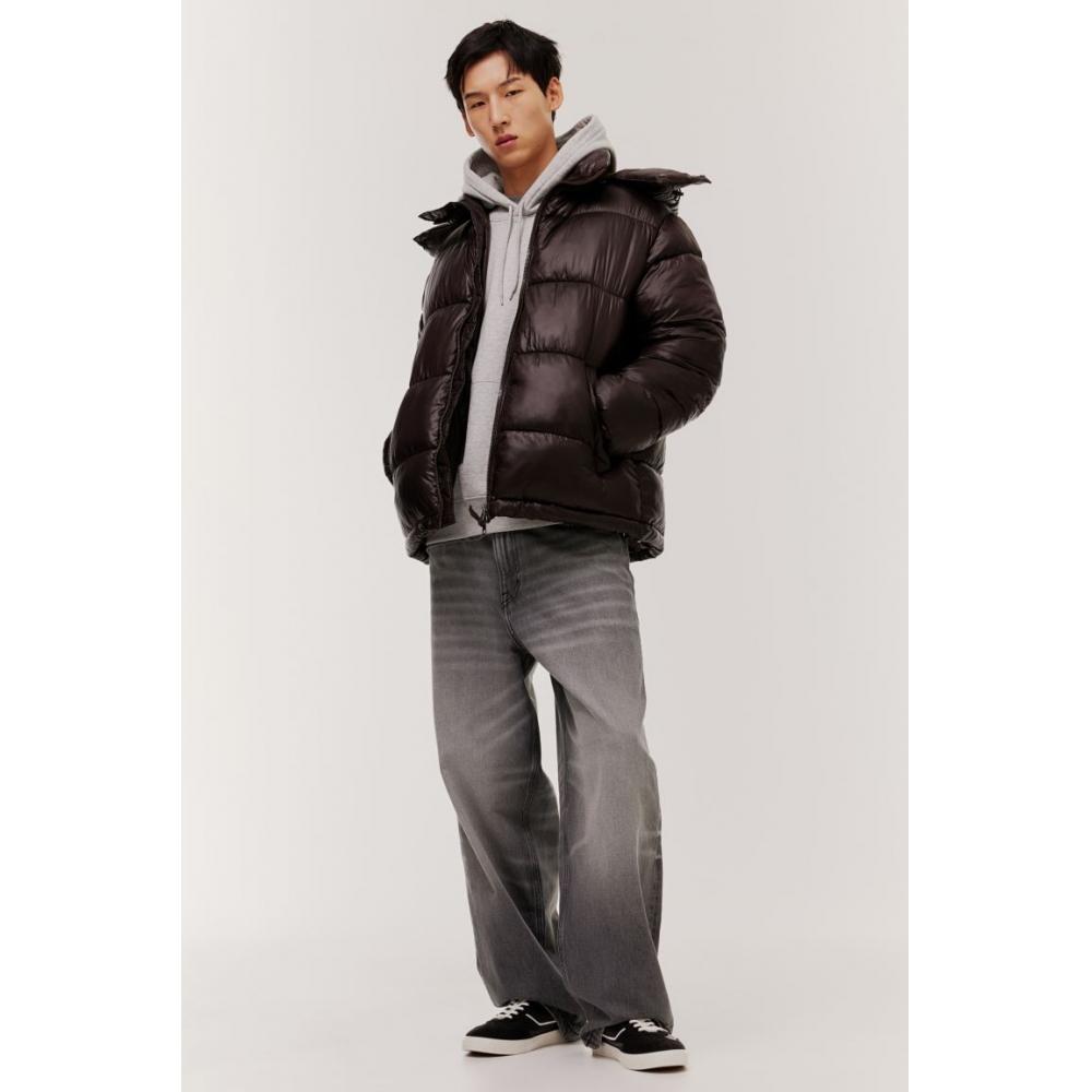 

Куртка-пуховик HM Oversize, темно-коричневая S