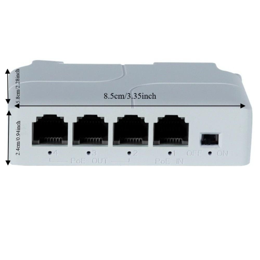 Industrial Network Switch Repeater 4 Port PoE Repeater for IP Port Transmission Extender