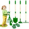 1/4/6pcs Kids Gardening Tools Set Outdoor Digging Weed Toys Detachable Handle for Planting Household Farming Garden Flower