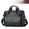 Erste Schicht Rindsleder Laptoptasche 14 Zoll Umhängetasche Business Aktentasche Markenhandtasche