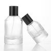 Elegant Crystal Glass Perfume Bottle 30ml/50ml - Refillable Flat Shoulder Design