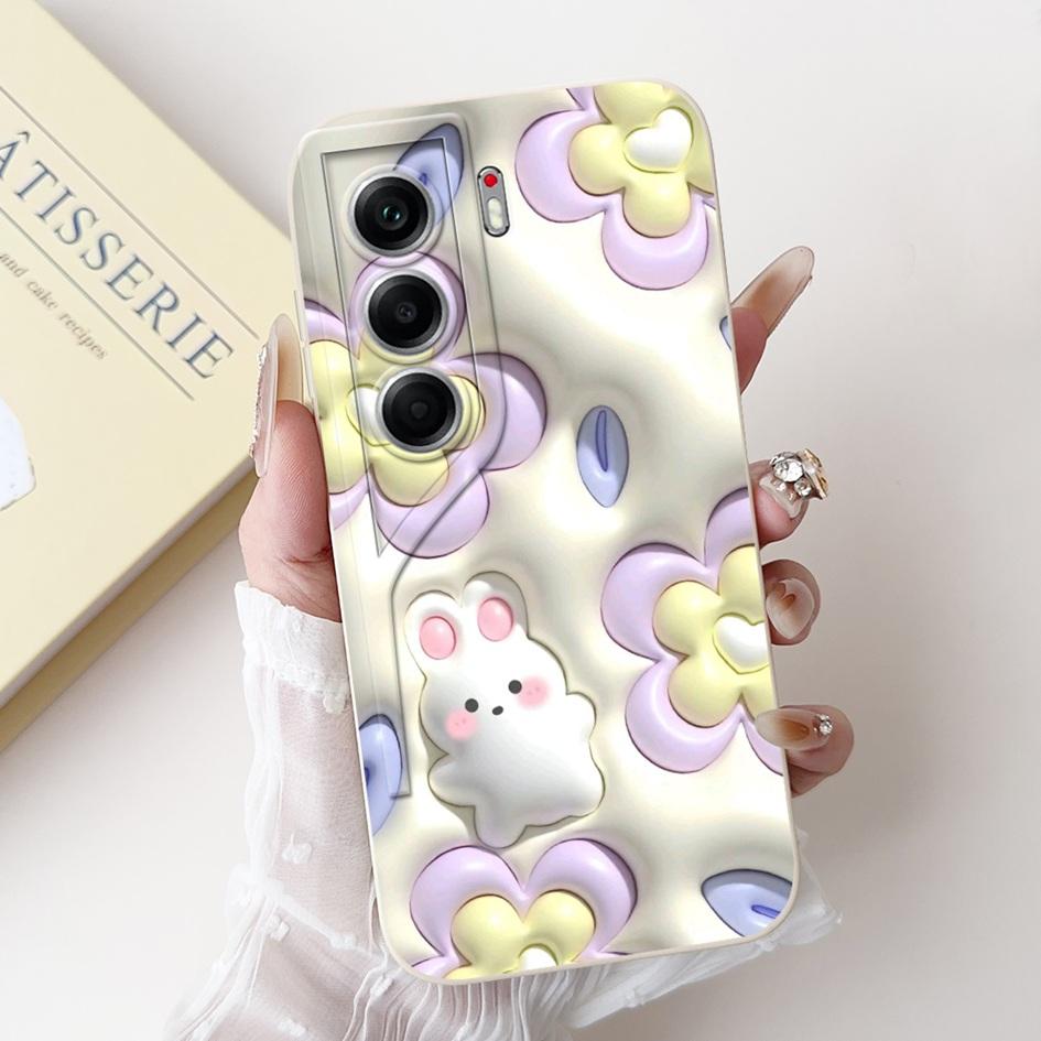 For Tecno Camon 40 Case Camon40 Pro Cover New Fashion Flower Daisy Pattern Soft Silicone Protector For Tecno Camon 40Pro 5G Capa