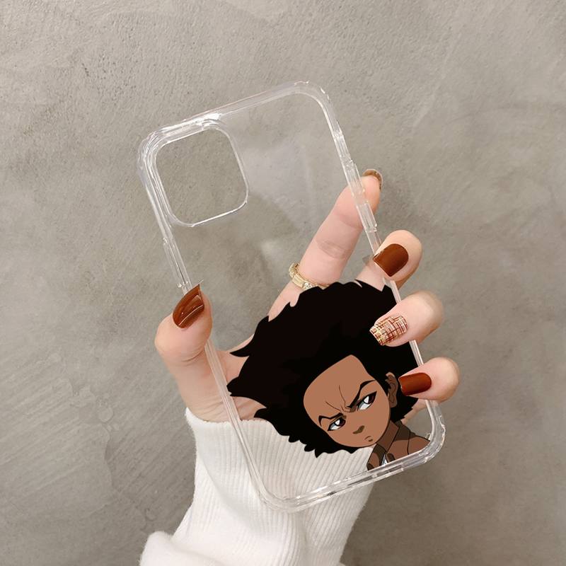 Huey Freeman Boondocks Phone Case for iPhone 11 12 13 mini pro XS MAX 8 7 6 6S Plus X 5S SE 2020 XR case