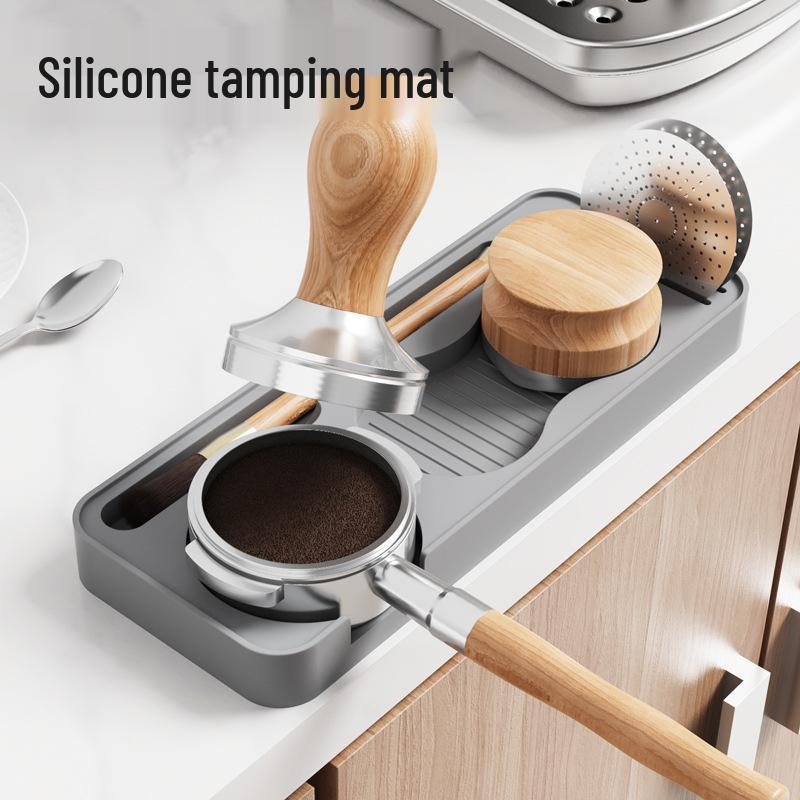 Silicone Coffee Tamper Mat & Tool Storage Tray