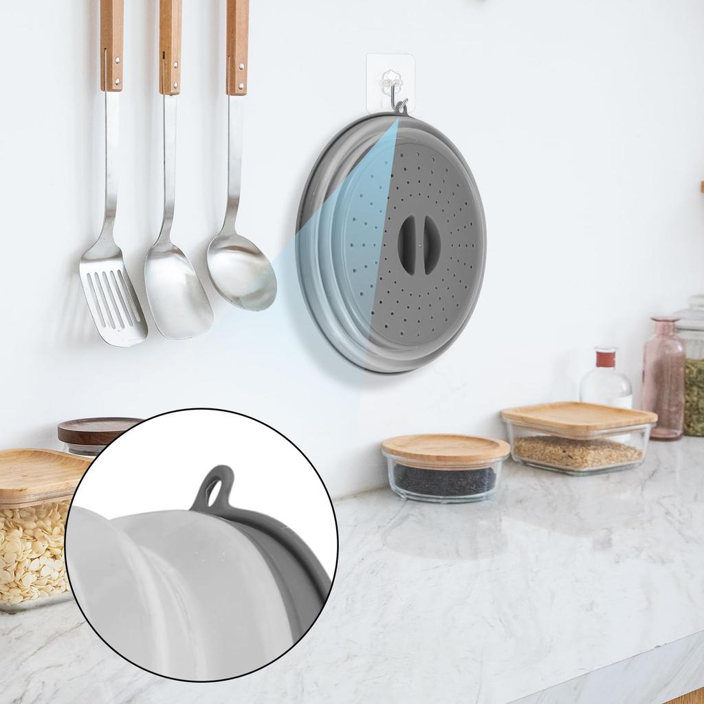 Microwave Oven Heating Splash-proof Splatter Cover Multifunctional Foldable Splatter Cover Anti-mosquito Food Preservation Cover