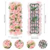 Flower Row Hanging Decoration Artificial Flower DIY Wedding Wall Arrangement Peony Rose Arch Backdrop Background Plants Wall Pad