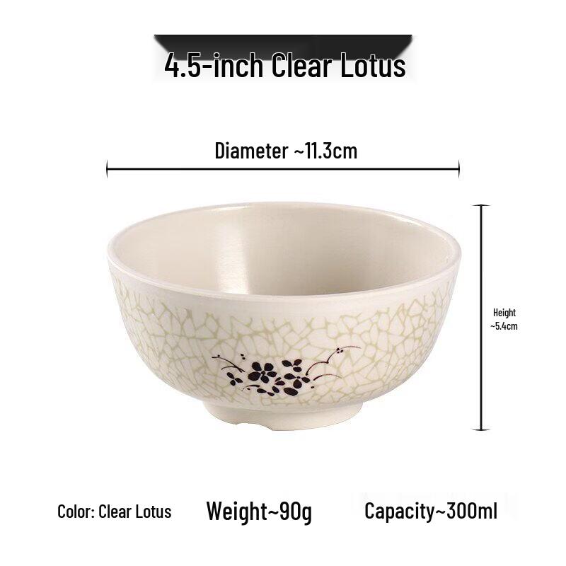 

Милые Элегантные Меламиновые Миски для Риса и Супа Формата A3 (10-Pack)