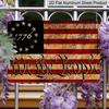 2D Flat 1pc American Flag Metal Sign, We The People 1776 Vintage Style, Ready To Hang Wall Art for Home, Office, and Patriotic Decor Aluminium